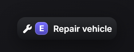 The same prompt with a wrench icon before the label